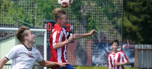 starší žáci TJ Červený Kostelec - FK Jaroměř, 12.5.2018 foto Václav Mlejnek